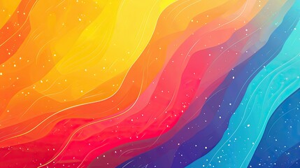 flat wavy colorful background