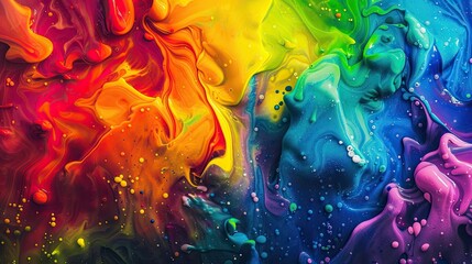 vibrant abstract rainbow design