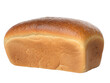 © AI MAGIC  - A single loaf of bread isolated on a white background, showcasing its texture and shape clearly