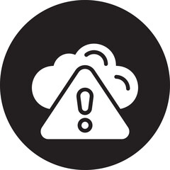 Sticker - cloud glyph icon