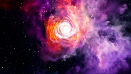 Wall Mural - moving nebulas space travel hyperlapse floating through galaxy stars planet universe cosmic travel o