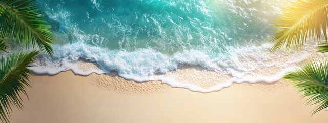 Summer palm beach tree coconut holiday sea background island sand. 