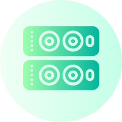 Sticker - speaker gradient icon