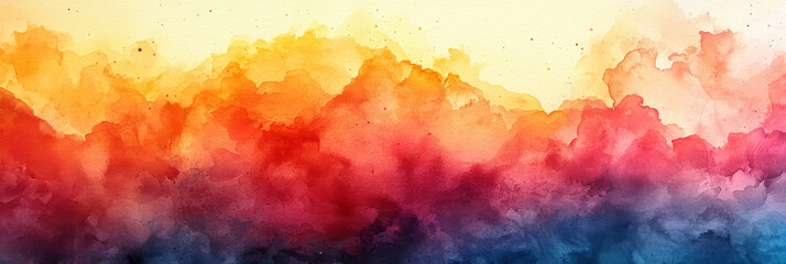 Wall Mural - Abstract watercolor background with vibrant colors, perfect for a creative project.