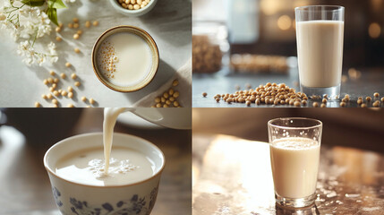 Canvas Print - latte with milk