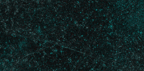 Wall Mural - dark cyan color scattered grunge texture on isolated dark background. jade colored dark distressed t