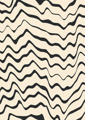 Wall Mural - WAVY LINE SEAMLESS ABSTRACTS PATTERN BACKGROUND VECTOR