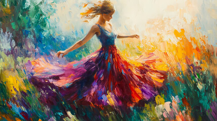 Art guide, vibrant artwork, impressionist paintings, soft and colorful, capturing light and movement, classic and vibrant, editorial photography. Impressionist. Illustration