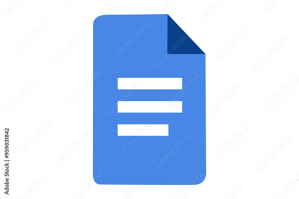 Blue white Document file folder icon png Stock Illustration | Adobe Stock