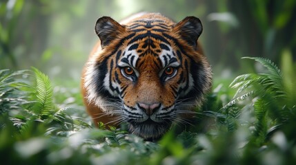 Canvas Print - Tiger in the Jungle