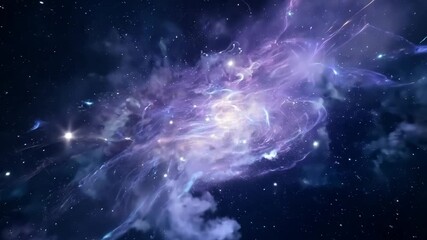 Wall Mural - moving nebulas space travel hyperlapse floating through galaxy stars planet universe cosmic travel o