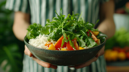 Canvas Print - Diverse Friends Preparing Healthy Food Kitchen