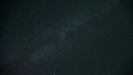 Wall Mural - Time-lapse of the Milky Way moving across the night sky. Captures the mesmerizing motion of stars and cosmic detail in a clear, dark sky.