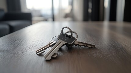 keys on table with blurred background