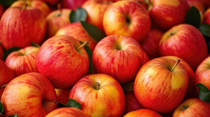 Poster - Harvested Apples Piled for Market