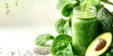 Green smoothie healthy food