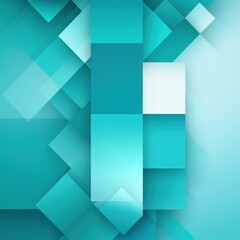 Turquoise minimalistic geometric abstract background with seamless dynamic square suit for corporate, business, wedding art display products 