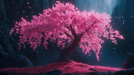 Wall Mural - Blooming Sakura Tree