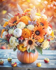 Poster - Autumn Farm Bouquet