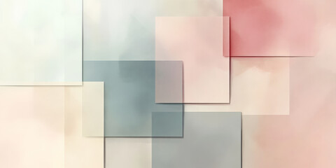 Wall Mural - An elegant background with light color blocks in varying pastel tones. The design features a refined, modern look with smooth gradients and subtle textures.