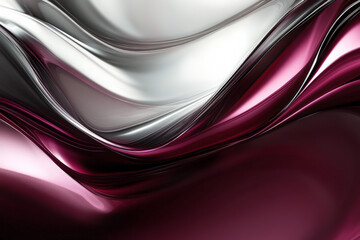 An elegant abstract background with rich, deep colors in burgundy and silver. The design features a luxurious, high-class look with smooth gradients and subtle textures.