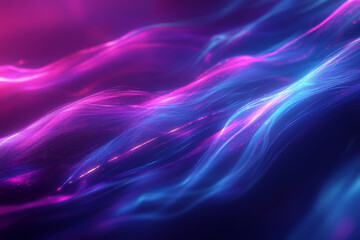 Wall Mural - A dynamic background with glowing energy lines flowing in vibrant shades of blue and purple. The lines create a sense of movement and depth, with a futuristic, high-tech feel.