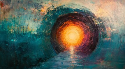 Poster - Abstract Tunnel of Light