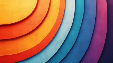 Wall Mural - Colorful Abstract Layers Background