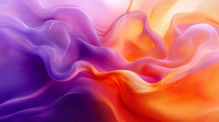 Canvas Print - Colorful Wavy Abstract Background