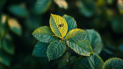 Wall Mural - Leaf with NO Text in Nature