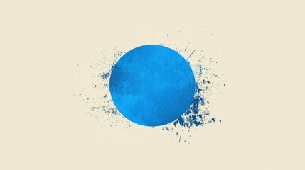 Poster - Abstract Blue Oval Art