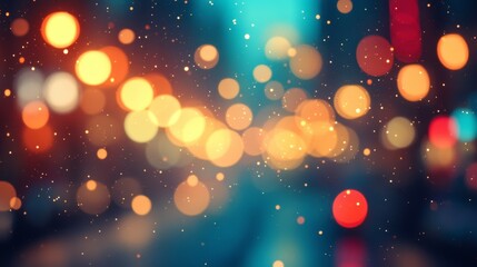 Poster - Bokeh Light Cityscape