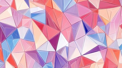 Low polygon triangular pattern background in line art style