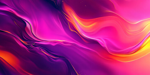 Wall Mural - A dynamic magenta tones background with vivid, contrasting hues and energetic abstract shapes. The design creates a lively, contemporary appearance with fluid gradients and bold colors.