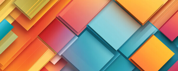 Wall Mural - A modern background with light color blocks in bright, cheerful hues. The design features an energetic, contemporary look with smooth gradients and dynamic textures.