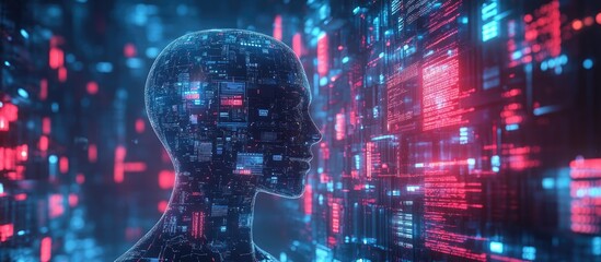 Wall Mural - artificial intelligence in business enhancing e commerce through innovation and technology managemen