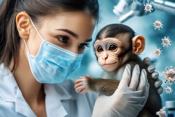 Scientist and monkey: researching viral infections with compassion and care