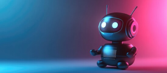 Wall Mural - digital chatting artificial intelligence chatbot concept ai driven conversation assistant and roboti