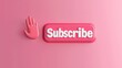 © Kan - Engage Your Audience: Playful Subscribe Button in Vibrant Pink for Eye-Catching Appeal