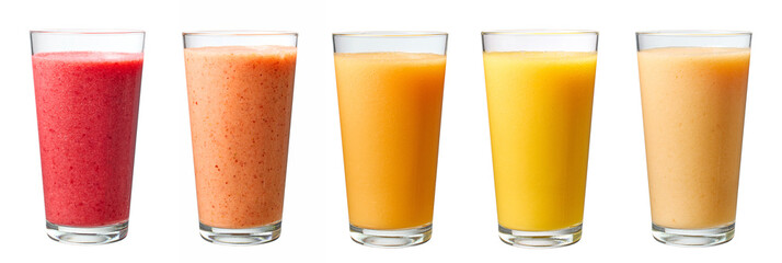 Canvas Print - various fresh fruit smoothies