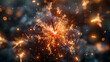 © KALEYA - Sparkler Close-up with Bokeh Background - Illustration