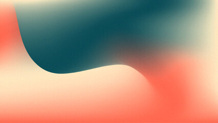 Abstract gradient background with grainy texture and waves