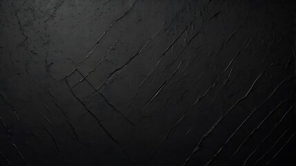 Wall Mural - Abstract illustration background of textured black with cracked and rugged appearance surface.