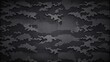© Collection - Black camouflage military background with dark tones and patterns, camouflage, military, background, dark, black, army, soldier