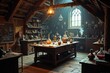 © Derek Brumby - An old and dusty attic chemistry mad scientist lab