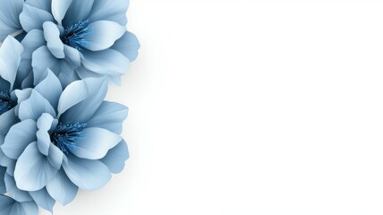 Sticker - A blue flower with a white background