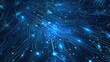 © Mas - Futuristic electronic circuit technology blue background concept. AI generated image