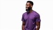 © Space Priest - A man with a purple shirt is smiling