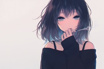 Wall Mural - cute anime girl