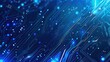 © Mas - Futuristic electronic circuit technology blue background concept. AI generated image